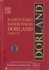 Image of Kamus Saku Kedokteran Dorlan Edisi 28